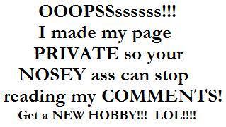 I made my page private