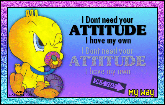 I dont need your attitude