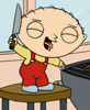 stewie griffin with knife