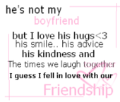 he s not my boyfriend - friendship