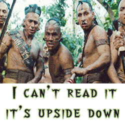 Can't Read It It's Upside Down