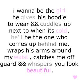 I Wanna Be The Girl...