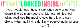 If You Looked Inside A Girl