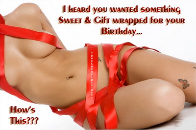 sweet gift wrapped for your birthday