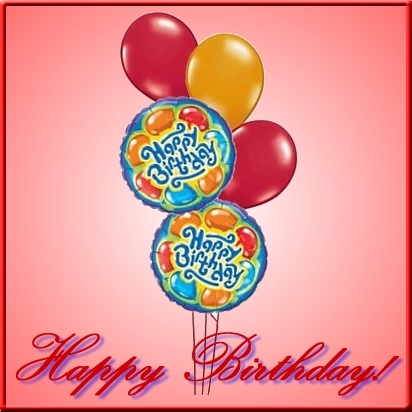 happy birthday balloons animated. Happy Birthday balloons