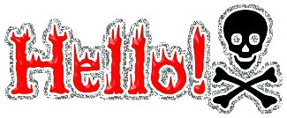Hello! Fire Skull
