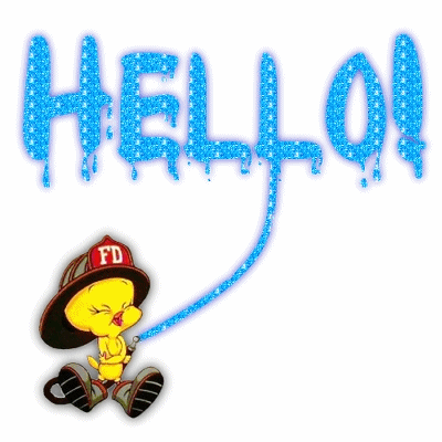 Hello ! Light Blue Glitter