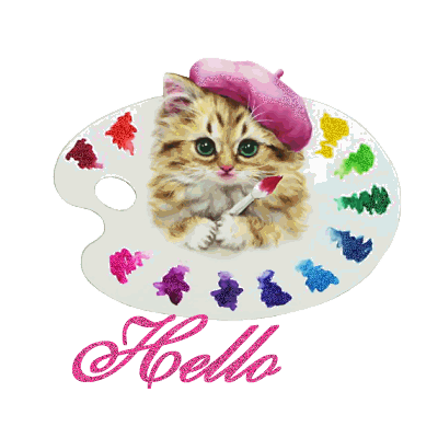 Hello Cat With Pink Hat
