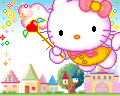 Hello Kitty Flying