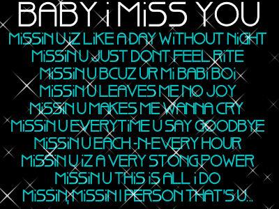 Baby I Miss You