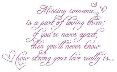 missing someone