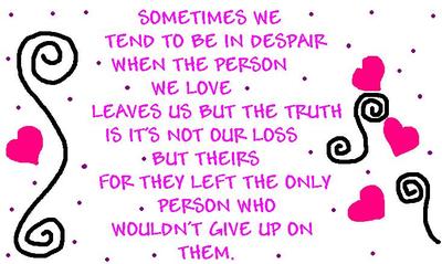 Sometimes We Tend To Be In Despair When The Person