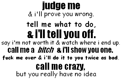 call me crazy ,but you really have no idea