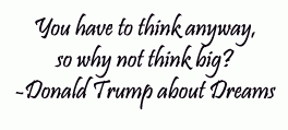 Why Not Think Big - Donald Trump