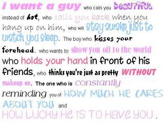I Want A Guy Who Calls You Beautiful