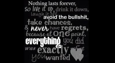 nothing lasts forever