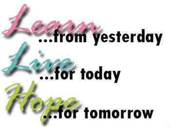 learn, live, hope