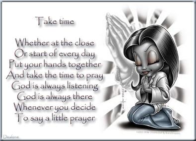 take time little prayer