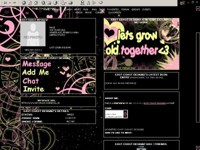 Let's Grow Old Together Myspace Layout