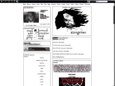 Zangetsu Myspace Layout
