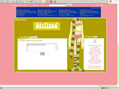 Little miwa (div layout) Myspace Layout