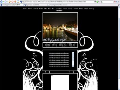 Unforgettable Night(DIV) Myspace Layout