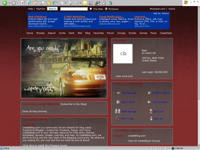 NFS.Most Wanted Myspace Layout