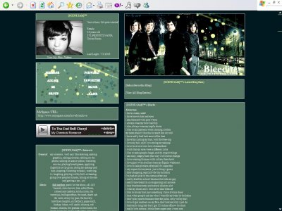 Panic At The Disco Myspace Layout