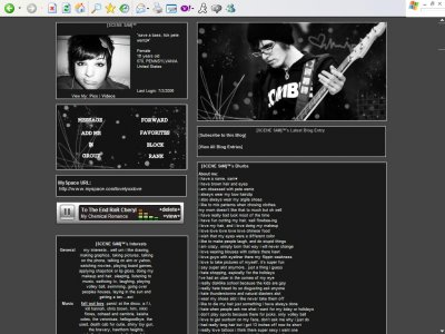 Mikey Way Myspace Layout
