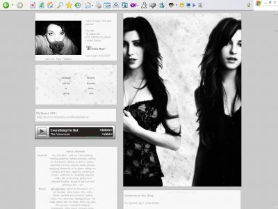 The Veronicas Myspace Layout