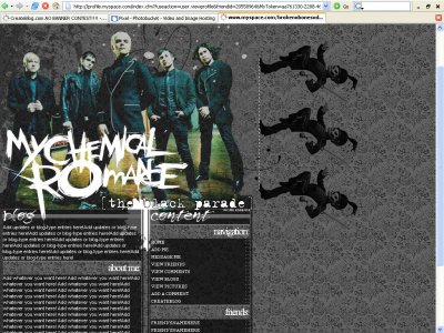 The Black Parade(DIV) Myspace Layout