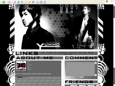 DBSK - Yunho Myspace Layout