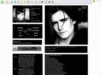Orlando Bloom Myspace Layout
