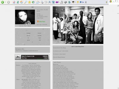 Greys Anatomy Myspace Layout