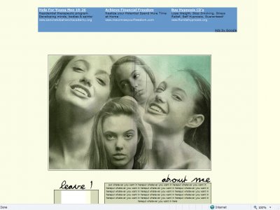 Angelina Jolie (DIV) Myspace Layout